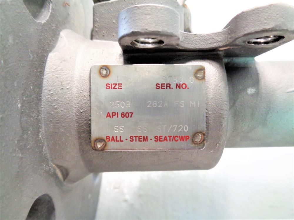 Watts 1"-300# CF8M Flanged Ball Valve FA-791